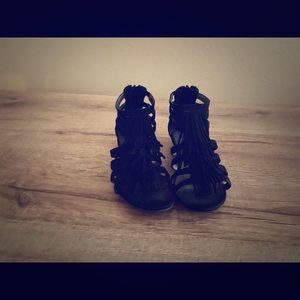 Little Girls Black sandles